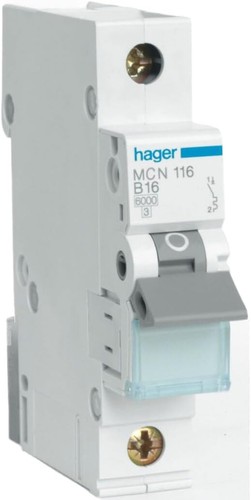 Hager mcn 116 schalter c16 - hager,