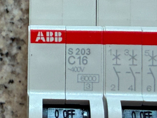 Abb s203 c16 sicherungsautomat - abb,